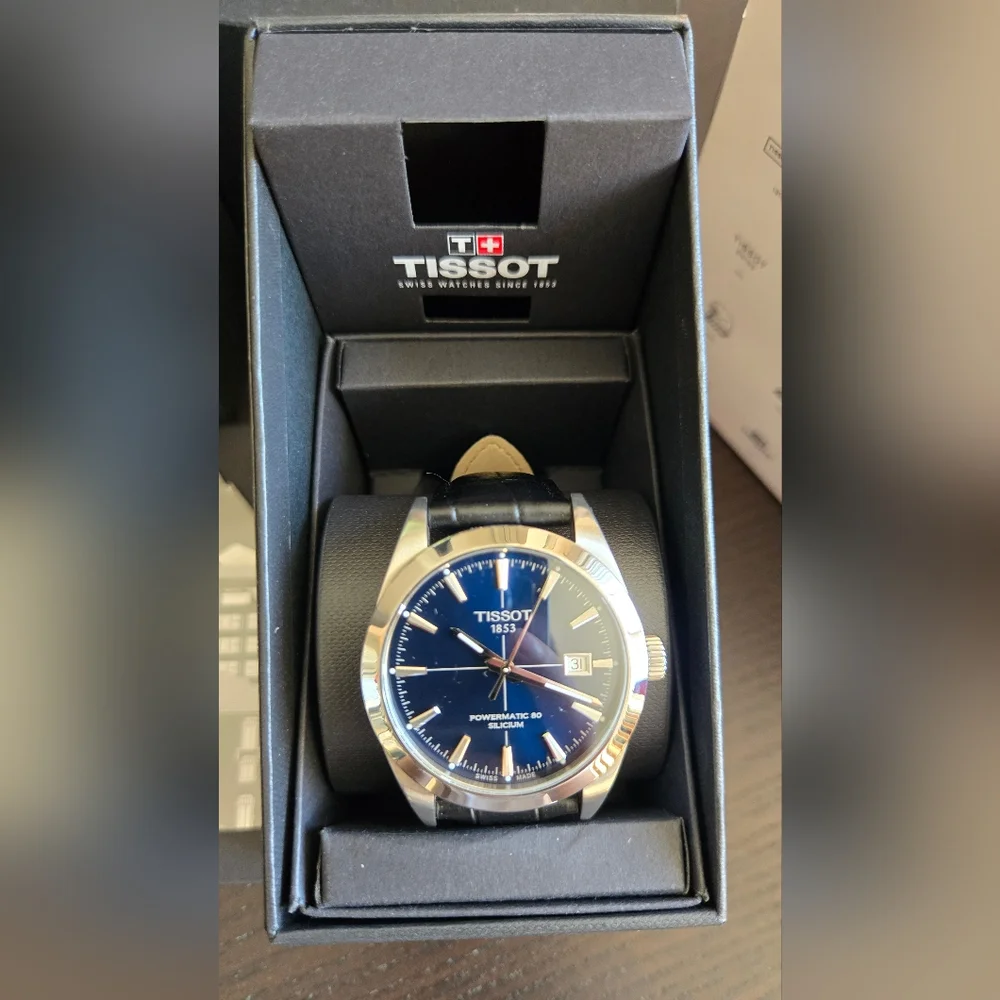 Tissot Gentleman Powermatic 80 Silicium - Blue Dial (Full Kit + Extras) - Picture 2 of 10
